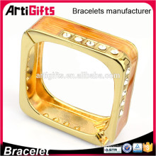 Promotional square shaped simple design blank bangles